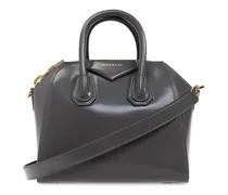 Mini Antigona Cube Tote Bag - Grau