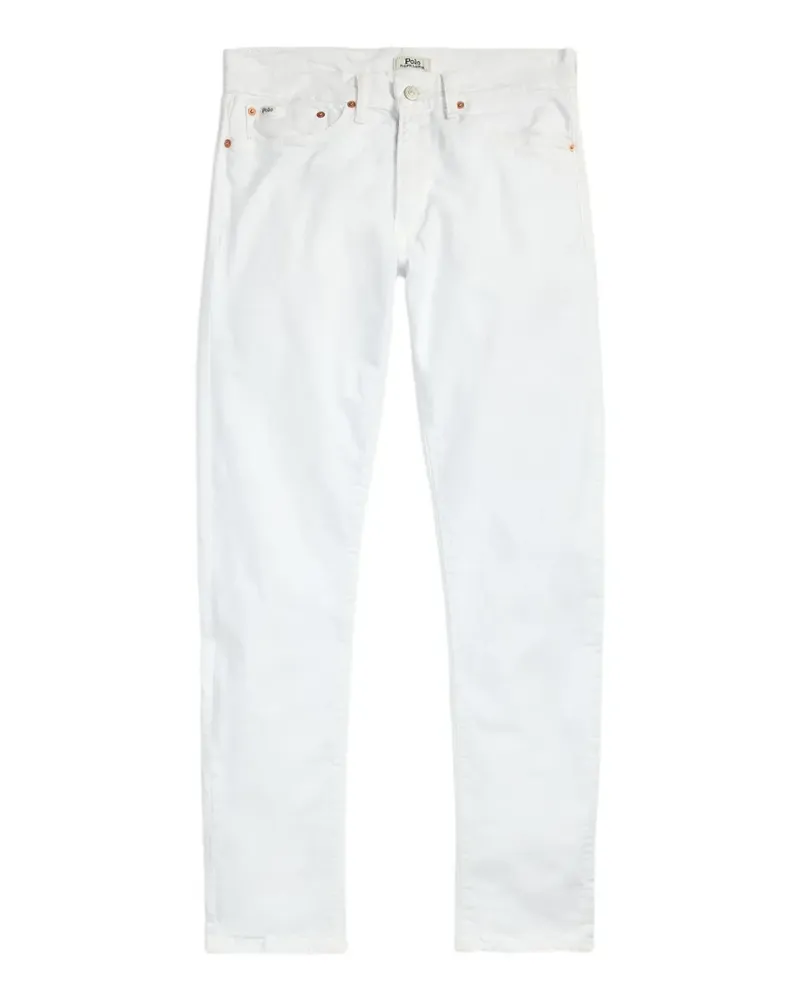 Ralph Lauren logo-embroidered slim-fit jeans - Weiß Weiß