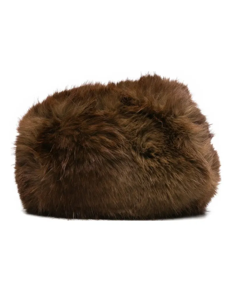 APPARIS Noor Mink Clutch - Braun Braun