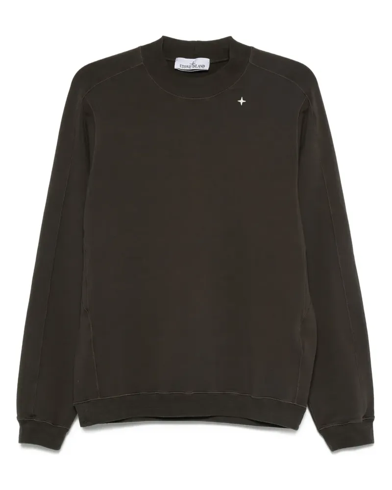 Stone Island Sweatshirt mit Kompass - Grau Grau