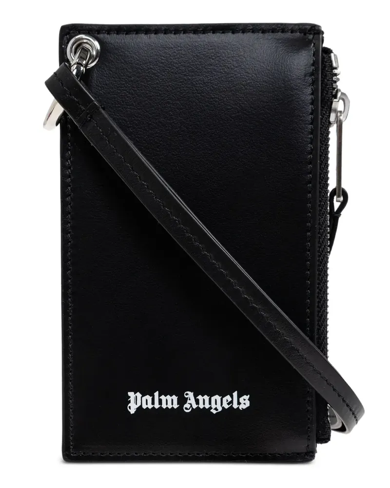 Palm Angels Kartenetui mit Reißverschluss - Schwarz Schwarz