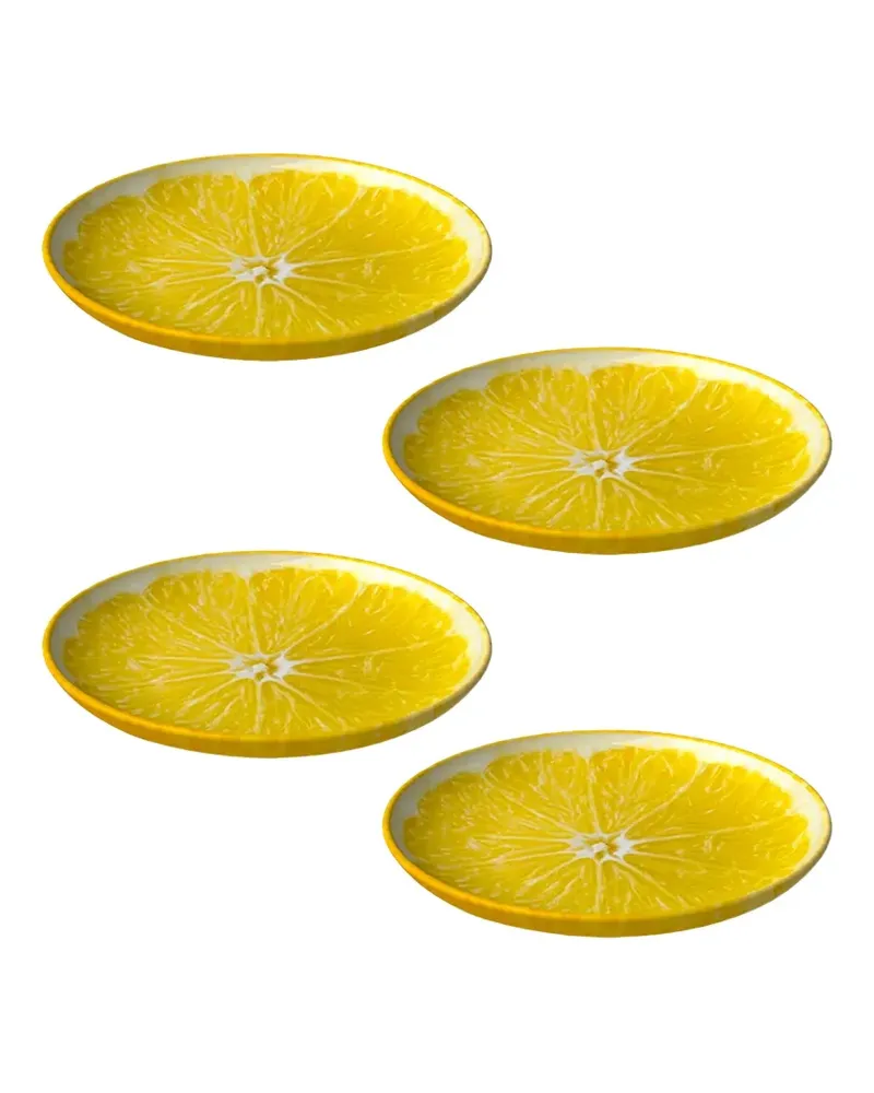 Bordallo Pinheiro Citron Teller (4er-Set) - Gelb Gelb