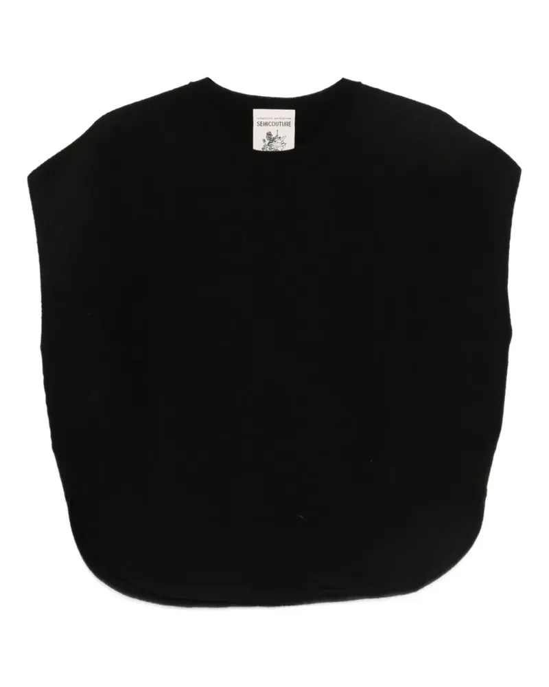 Semicouture Pullunder aus Wolle - Schwarz Schwarz