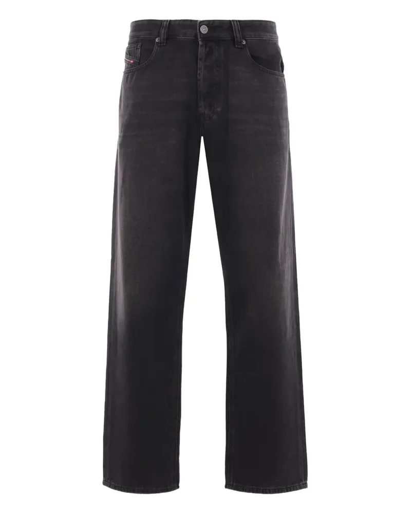 Diesel Jeans mit Logo-Patch - Schwarz Schwarz