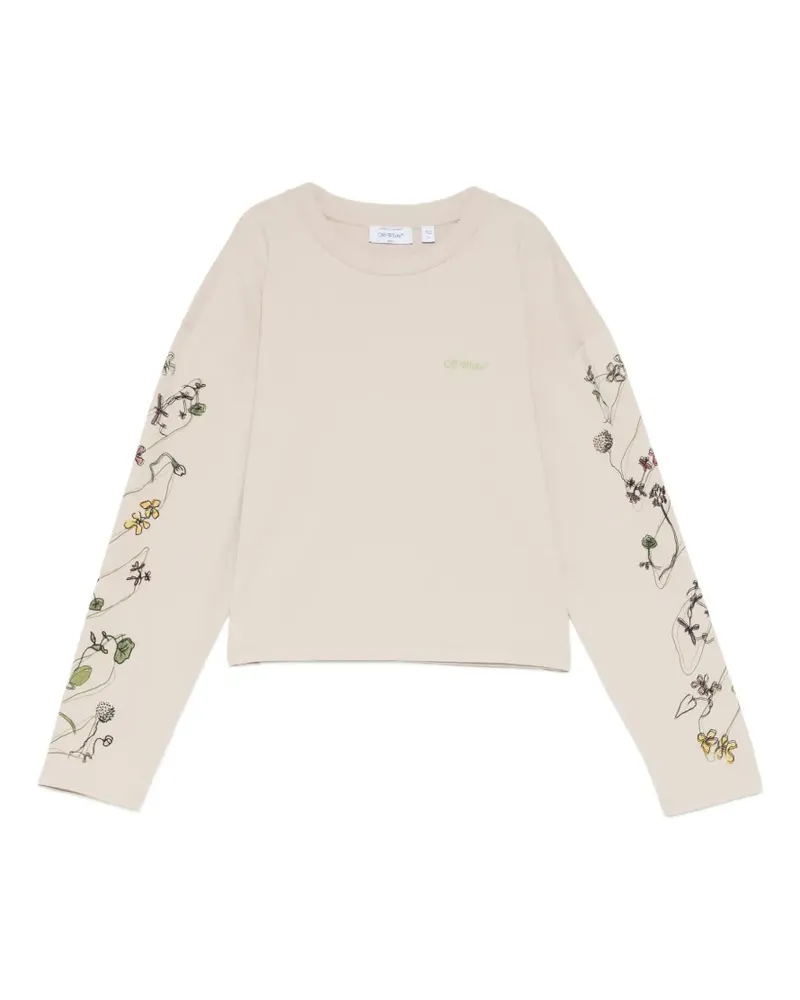 OFF-WHITE Hemd mit floralem Print - Nude Nude