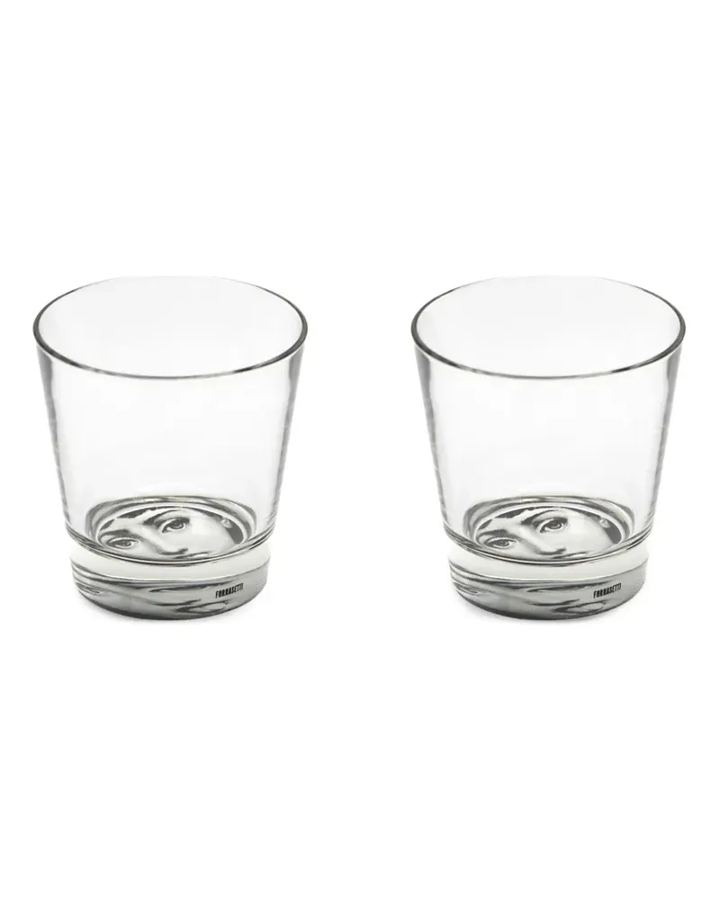 Fornasetti Tema e Variazioni N.82 glasses (set of two) - Schwarz Schwarz