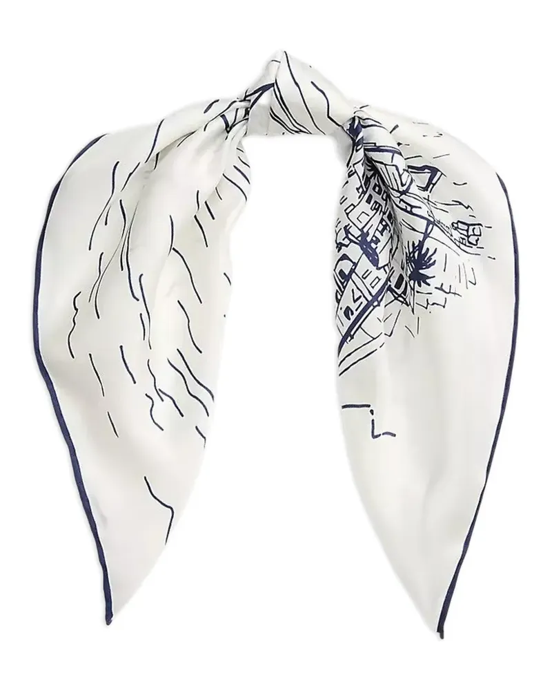 Ralph Lauren Schal mit Print - Weiß Weiß