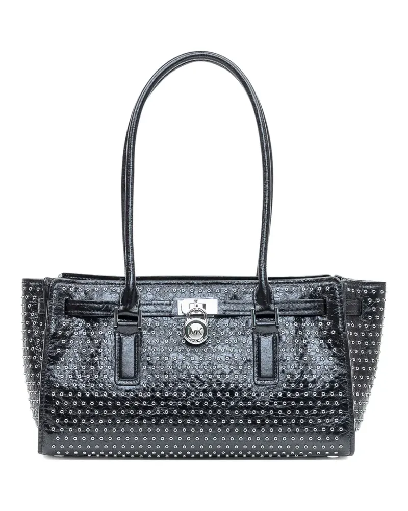 Michael Kors Kleine Hamilton Schultertasche - Schwarz Schwarz
