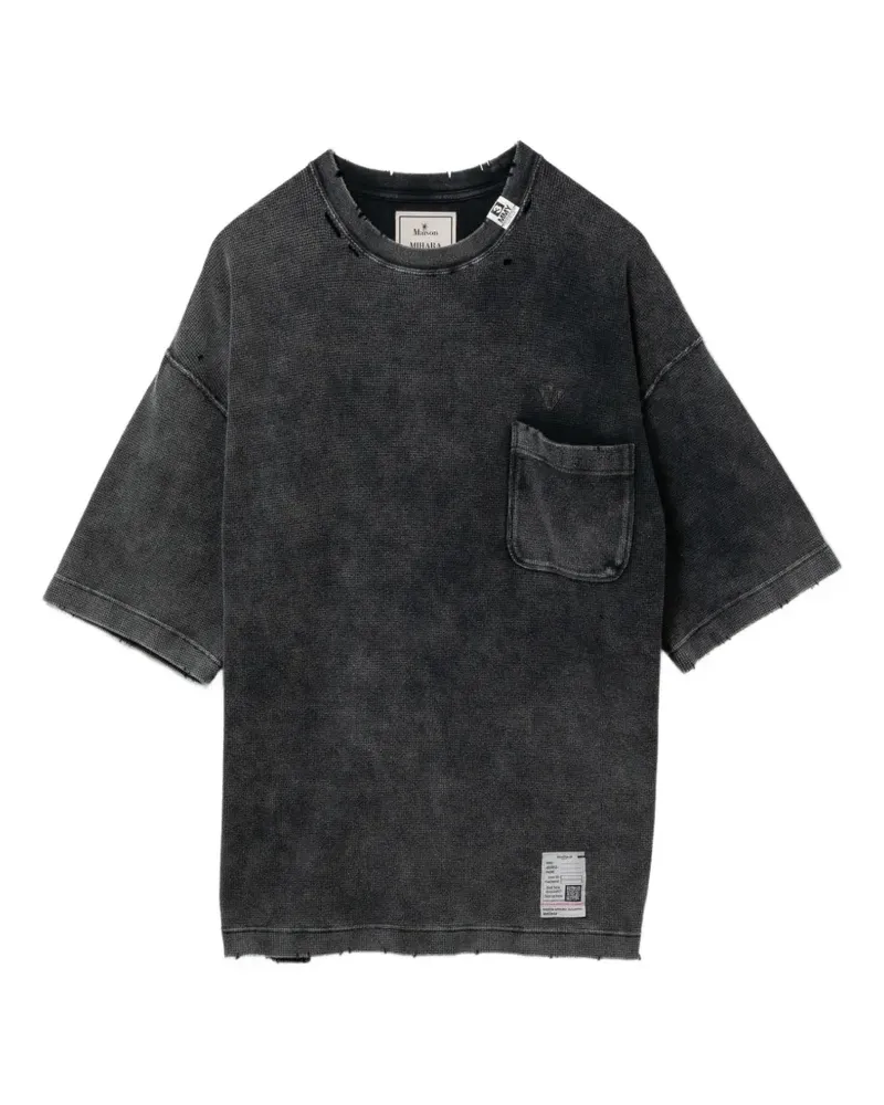 MIHARAYASUHIRO T-Shirt mit Logo-Stickerei - Grau Grau