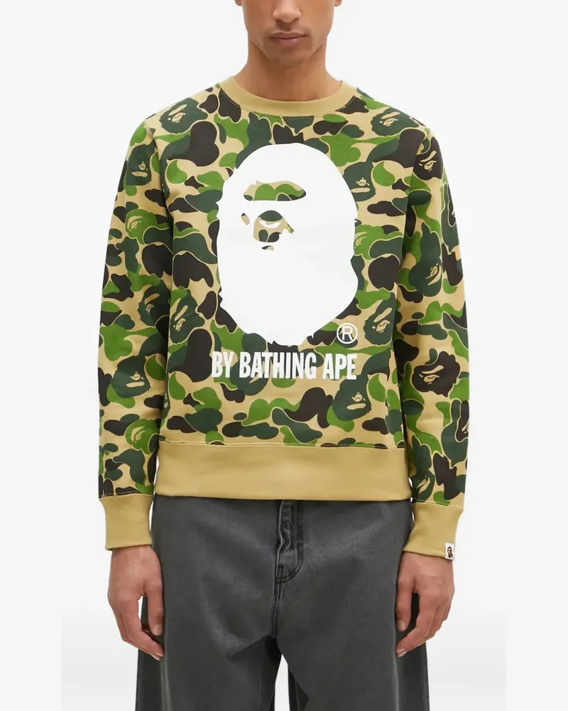 BAPE Sweatshirt mit Camouflage-Print - Grün Grün