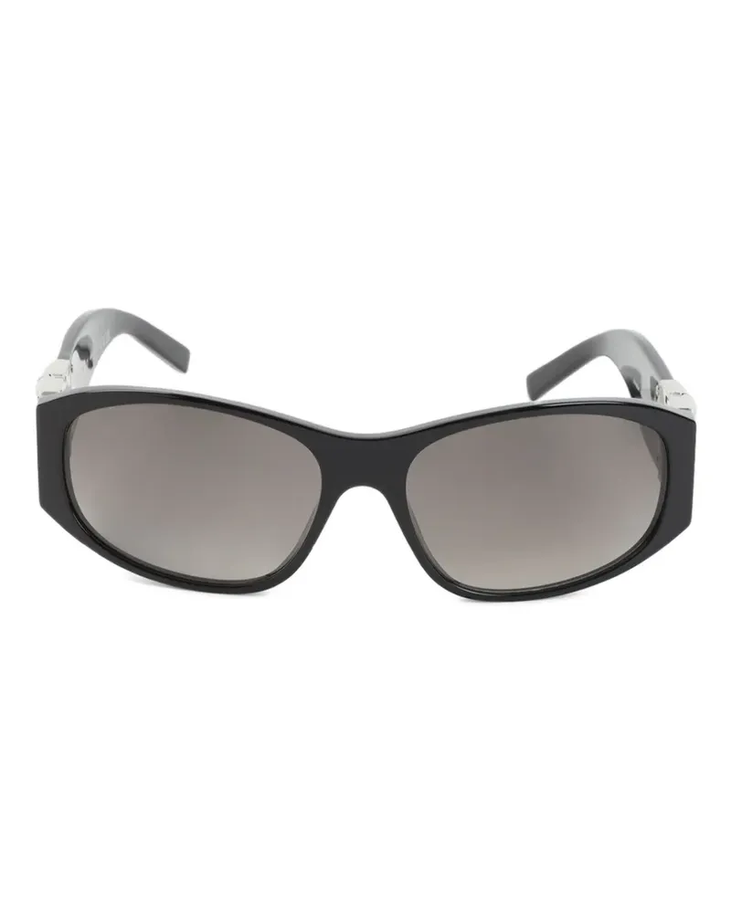 Givenchy 4G Sonnenbrille mit ovalem Gestell - Schwarz Schwarz