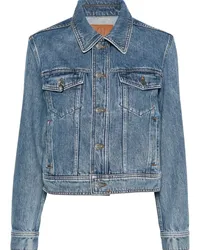 Claudie Pierlot Cropped-Jeansjacke Blau