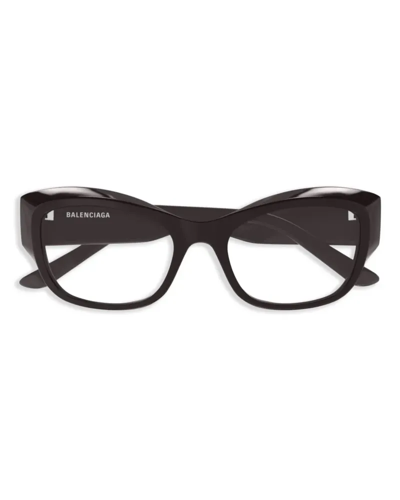 Balenciaga Klassische Cat-Eye-Brille - Braun Braun