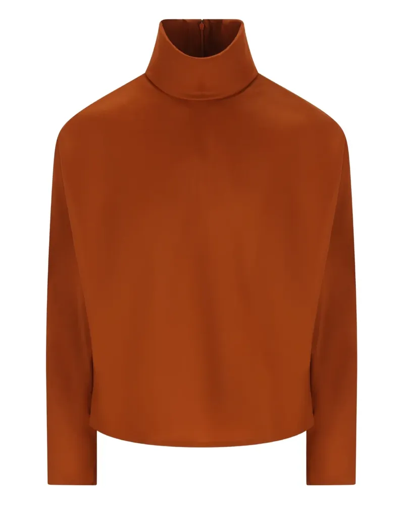 Saint Laurent T-Shirt mit Rollkragen - Braun Braun