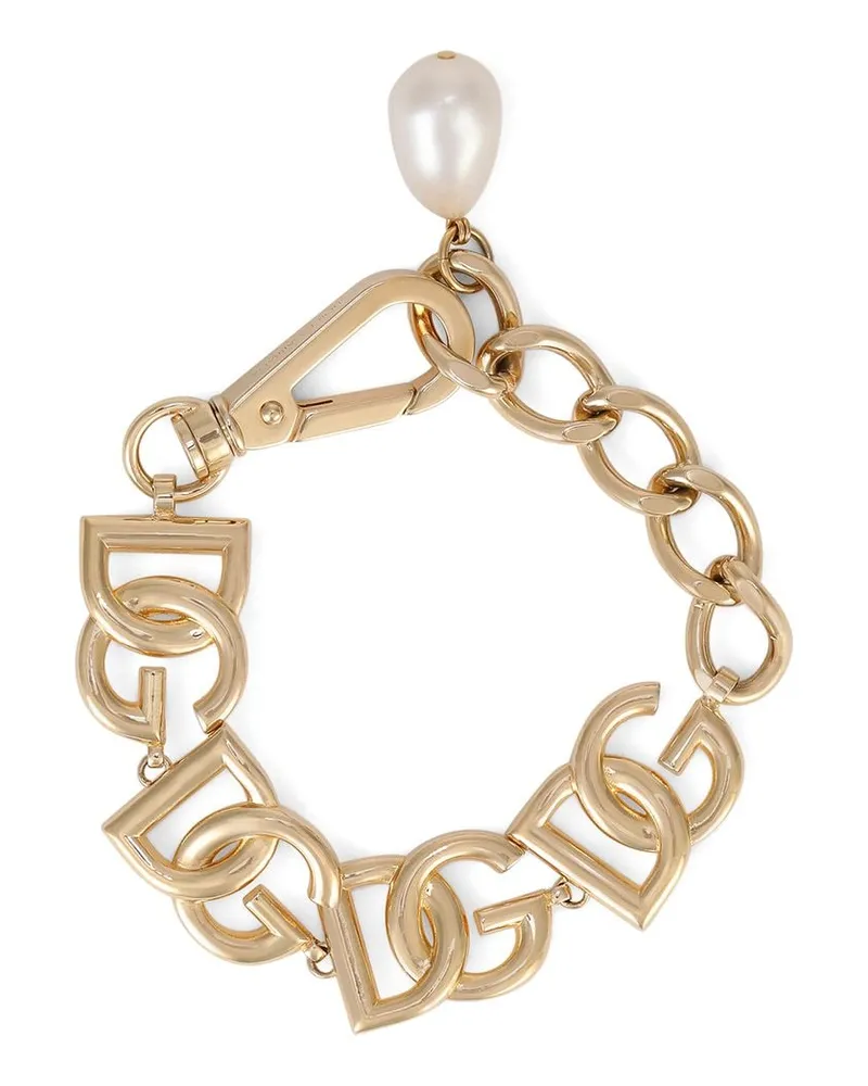 Dolce & Gabbana Kettenarmband mit DG-Logo - Gold Gold