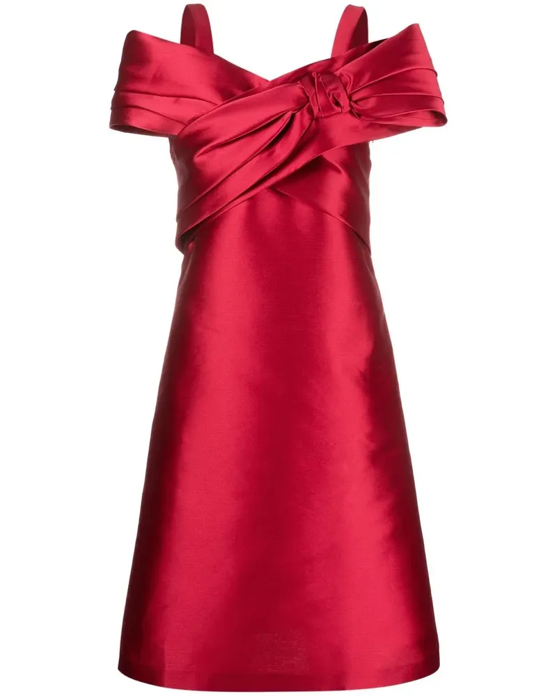 Alberta Ferretti Schulterfreies Kleid - Rot Rot