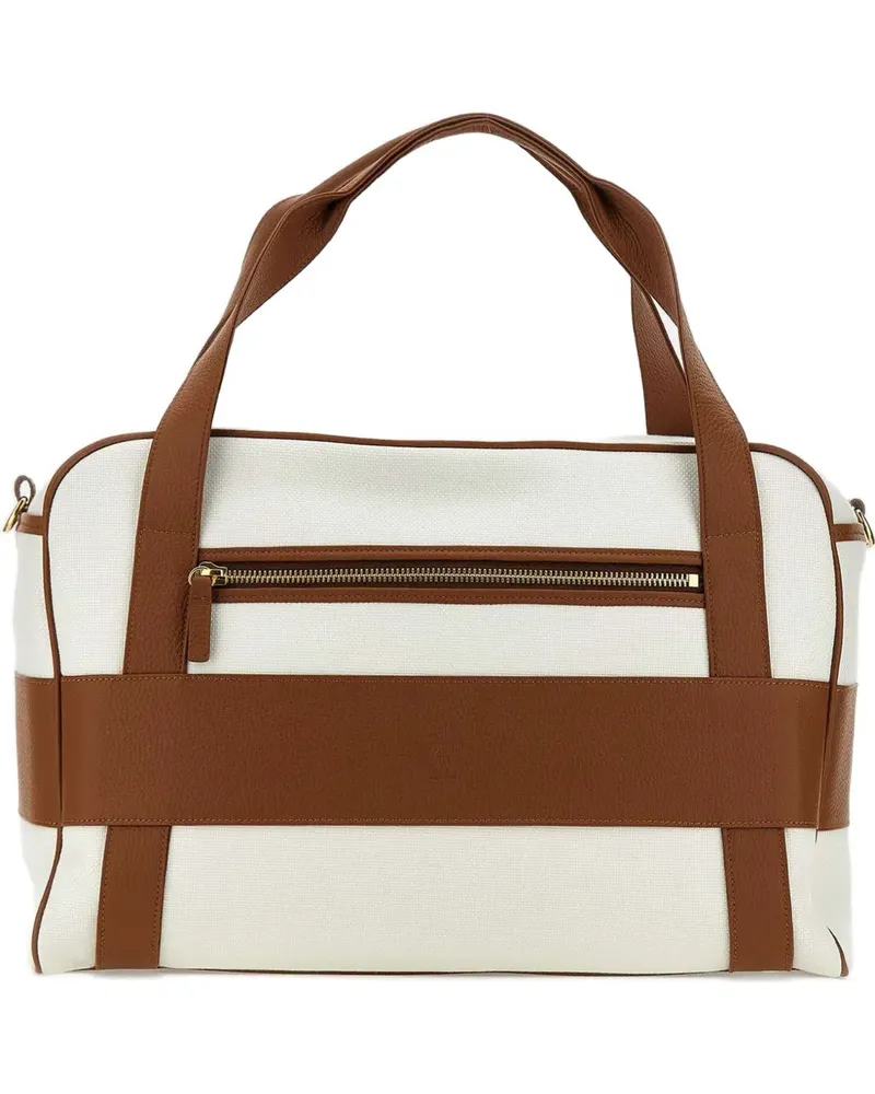 Eleventy Reisetasche aus Baumwolle - Weiß Weiß