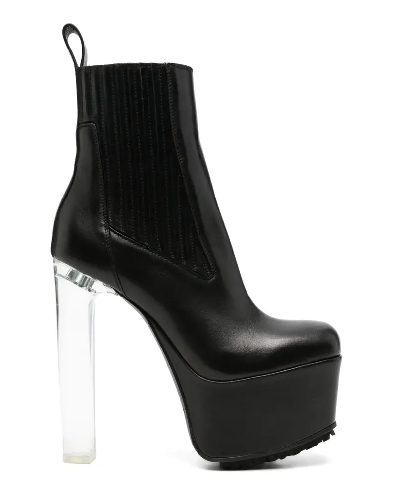 Rick Owens Kiss Plateau-Stiefeletten - Schwarz Schwarz