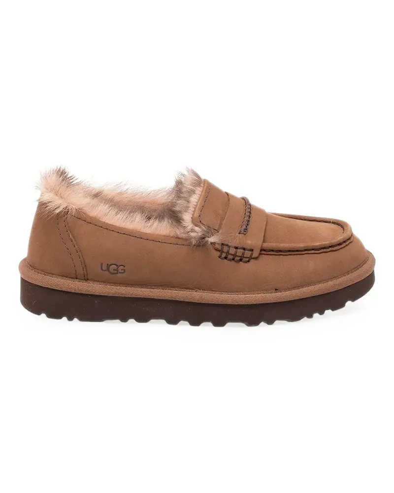 UGG Ellis shearling-trim loafers - Braun Braun