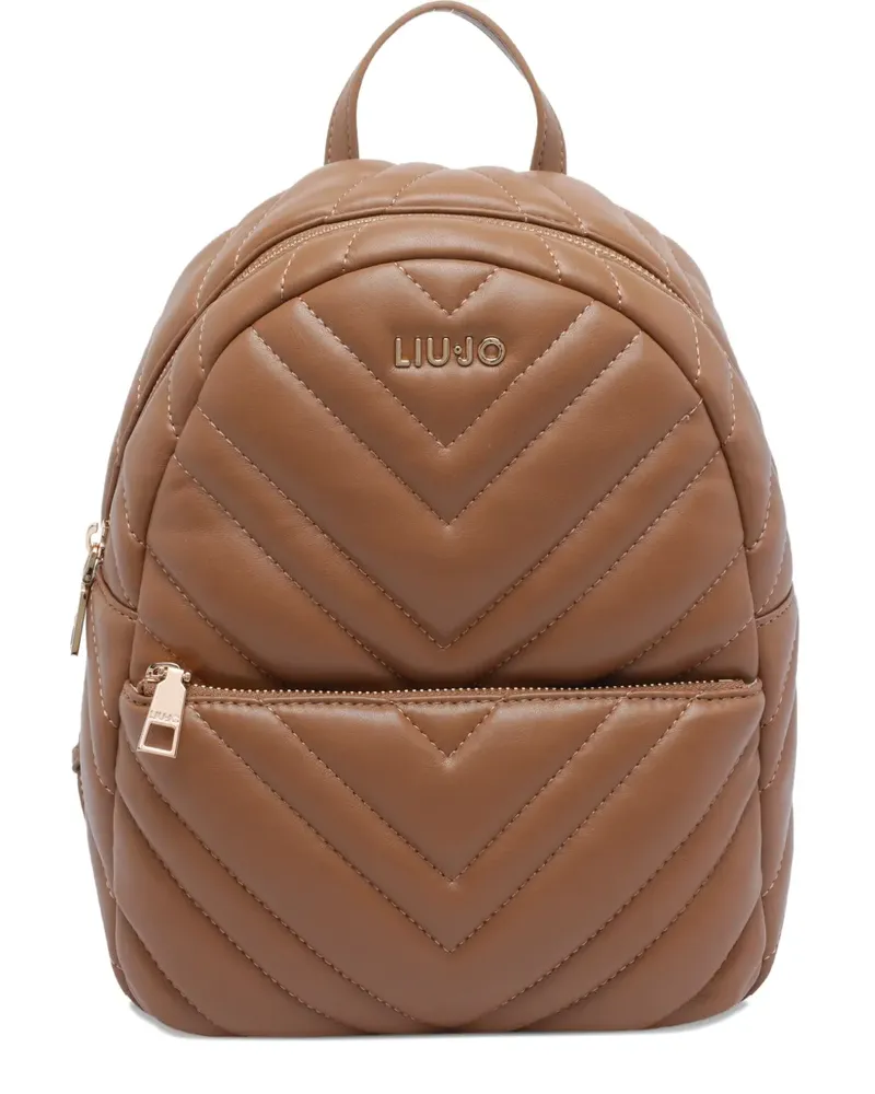 Liu Jo Rucksack mit Chevronsteppung - Braun Braun