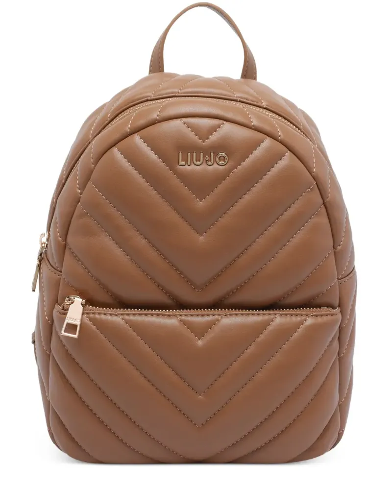 Liu Jo Rucksack mit Chevronsteppung - Braun Braun