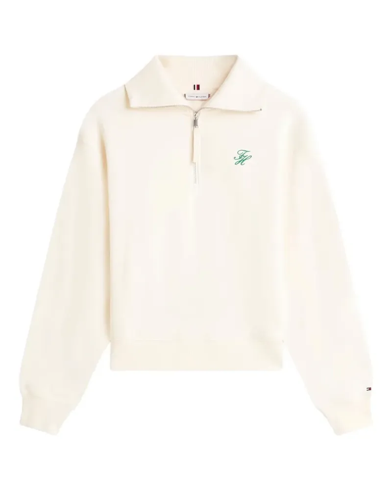 Tommy Hilfiger Sweatshirt mit Reißverschluss - Nude Nude