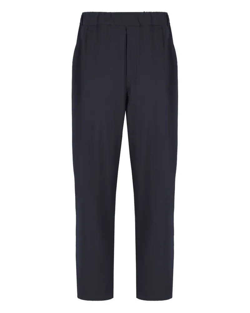 Laneus patch-pocket wool trousers - Blau Blau
