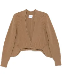 NUDE Asymmetrischer Cardigan Braun