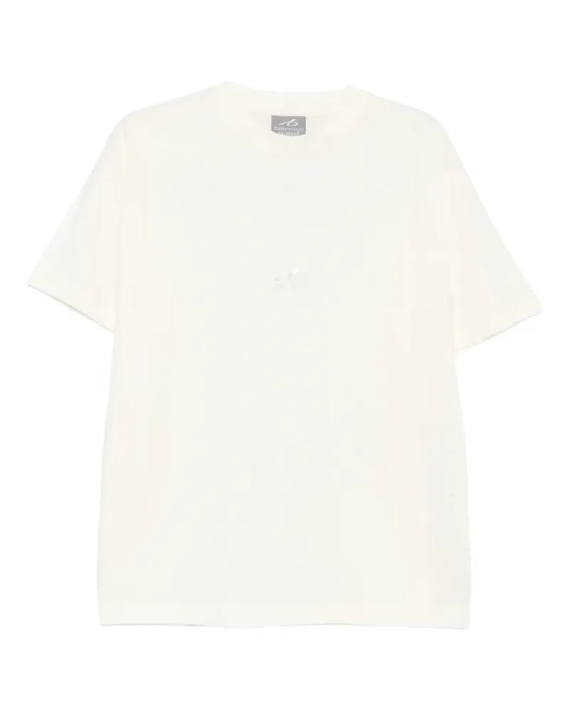 Balenciaga T-Shirt mit Logo-Print - Nude Nude