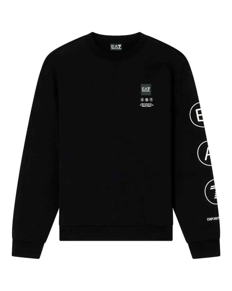 EA7 crew-neck sweatshirt - Schwarz Schwarz