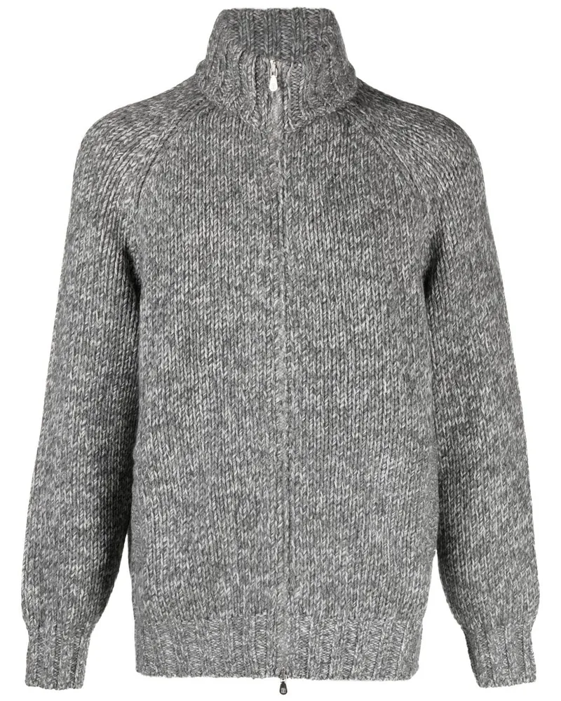 Brunello Cucinelli Cardigan mit Raglanärmeln - Grau Grau