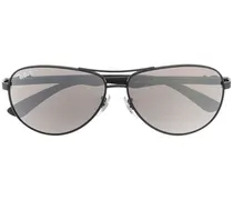 Pilotenbrille mit farbigen Gläsern - Schwarz
