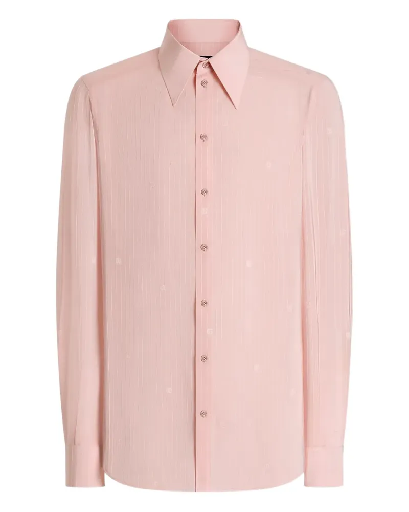 Dolce & Gabbana Geknöpftes Seidenhemd - Rosa Rosa