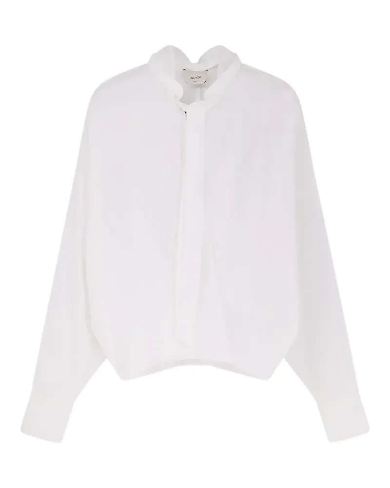 ALYSI Hemd mit V-Ausschnitt - Weiß Weiß