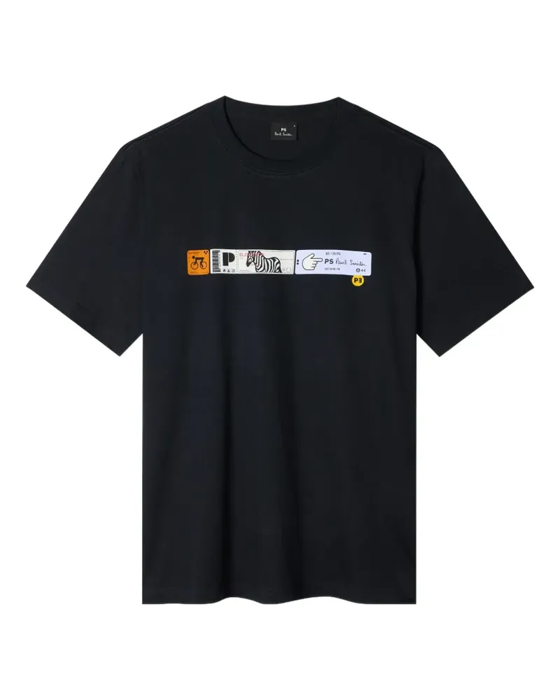 Paul Smith Tickets graphic T-shirt - Blau Blau