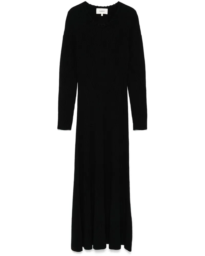 ba&sh Petronia Maxikleid - Schwarz Schwarz