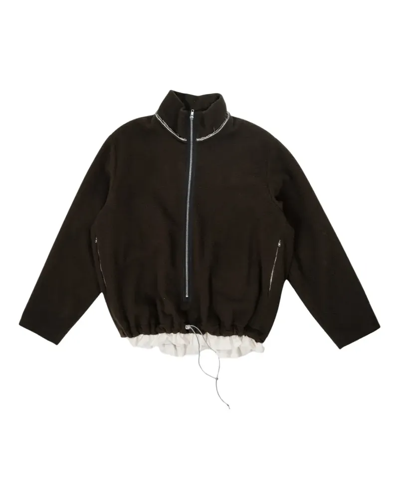 Camiel Fortgens Fleece-Sweatshirt mit Reißverschluss - Braun Braun