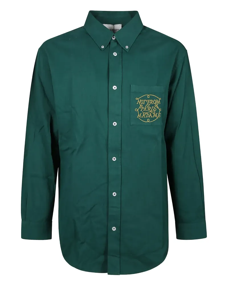 Drôle de Monsieur La Chemise slogan shirt - Grün Grün