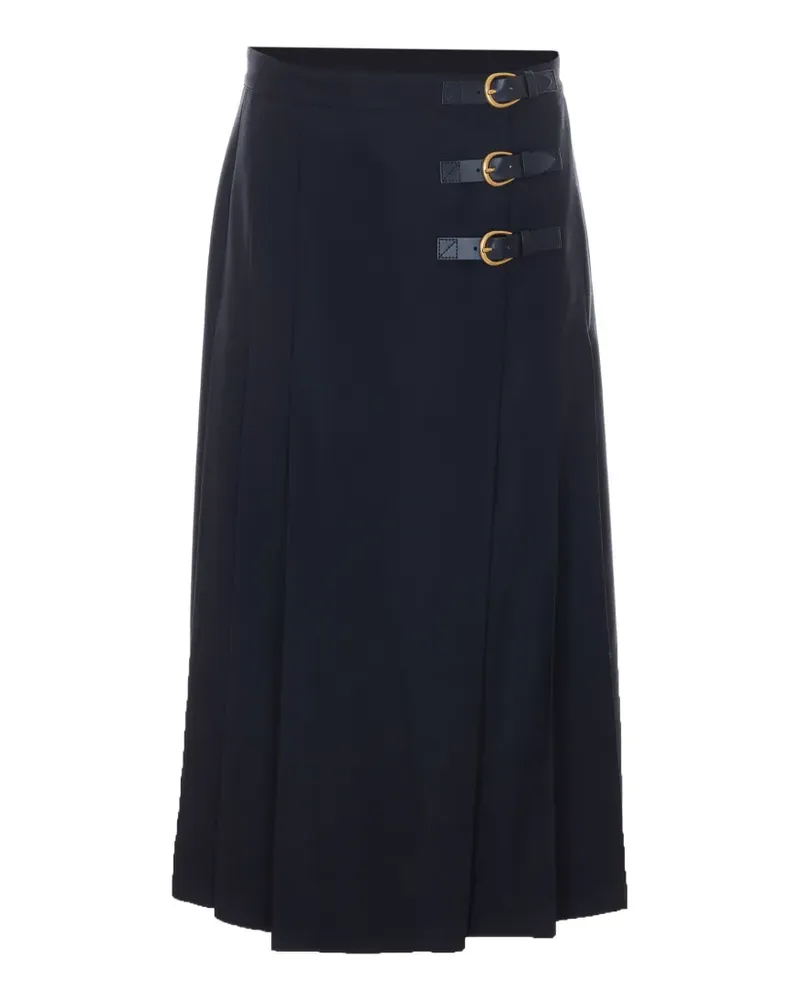 Chloé pleated midi skirt - Schwarz Schwarz