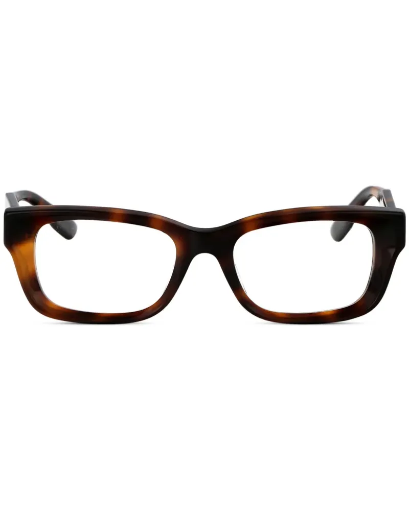 Gucci Brille mit eckigem Gestell - Braun Braun