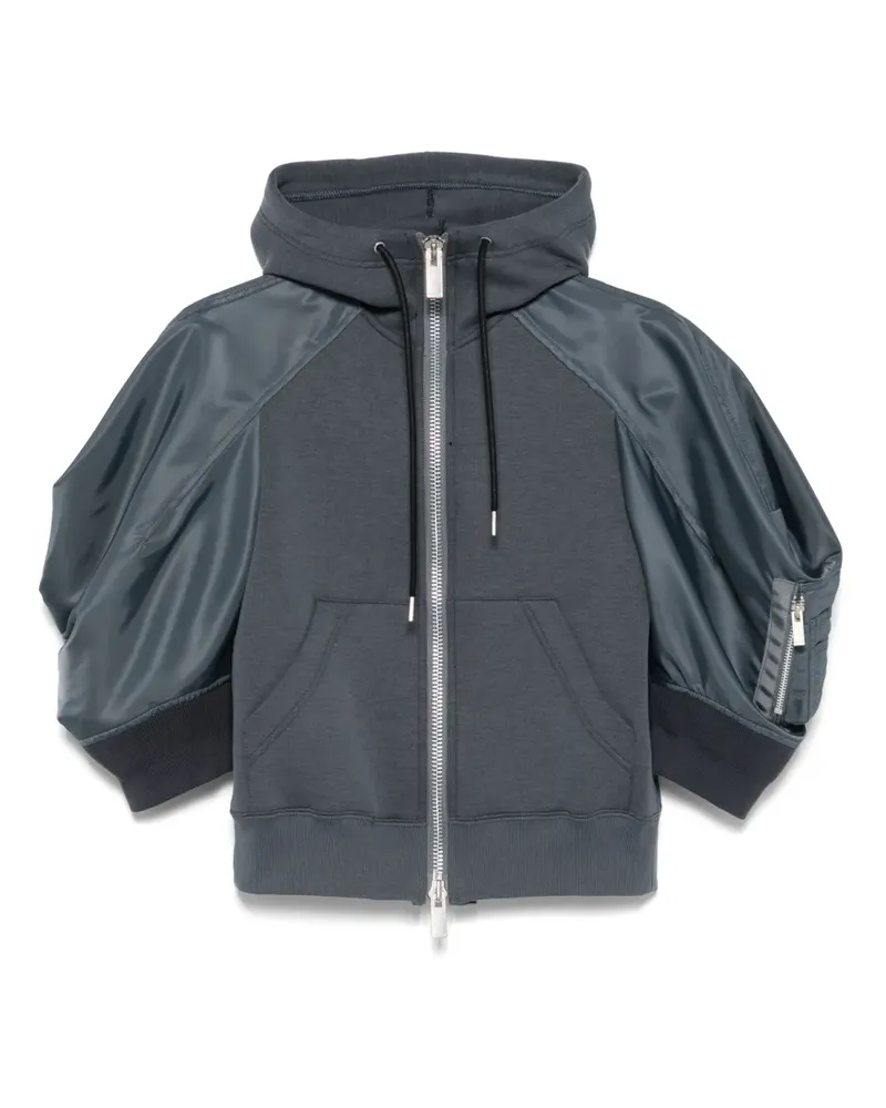 Sacai Hoodie mit Einsätzen - Grau Grau