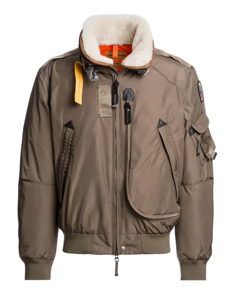 Parajumpers Fire Daunenjacke mit Shearling - Nude Nude