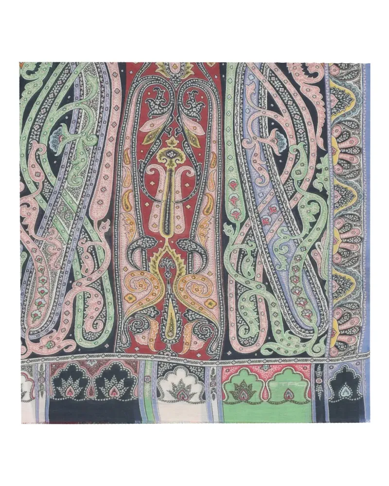 Etro paisley-print scarf - Schwarz Schwarz