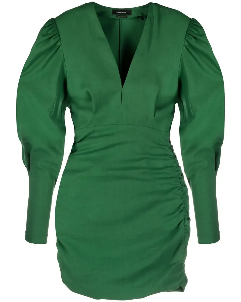 Isabel Marant Kleid mit Puffärmeln - Grün Grün