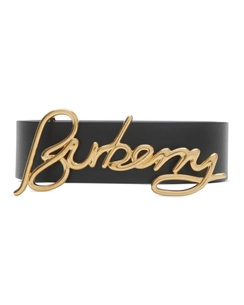 Burberry Wendbarer Signature Gürtel - Schwarz Schwarz