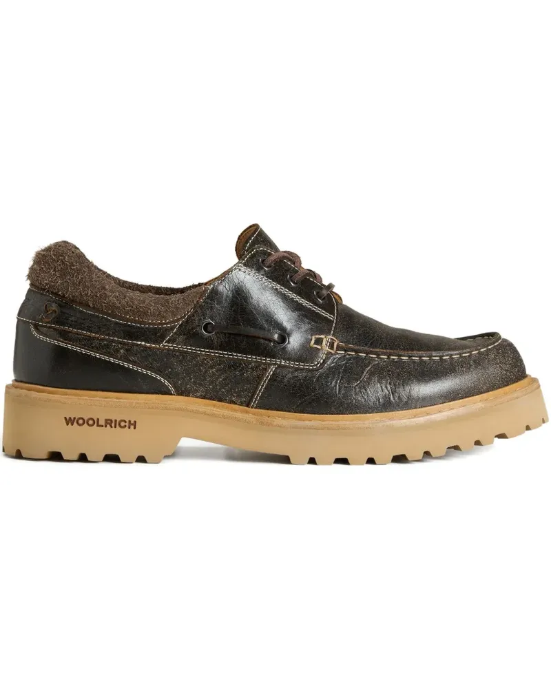 Woolrich Segelschuhe mit Schnürung - Braun Braun