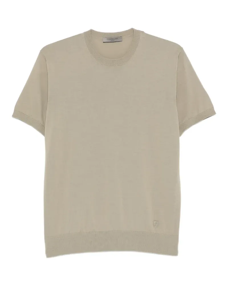 Corneliani fine-knit T-shirt - Nude Nude