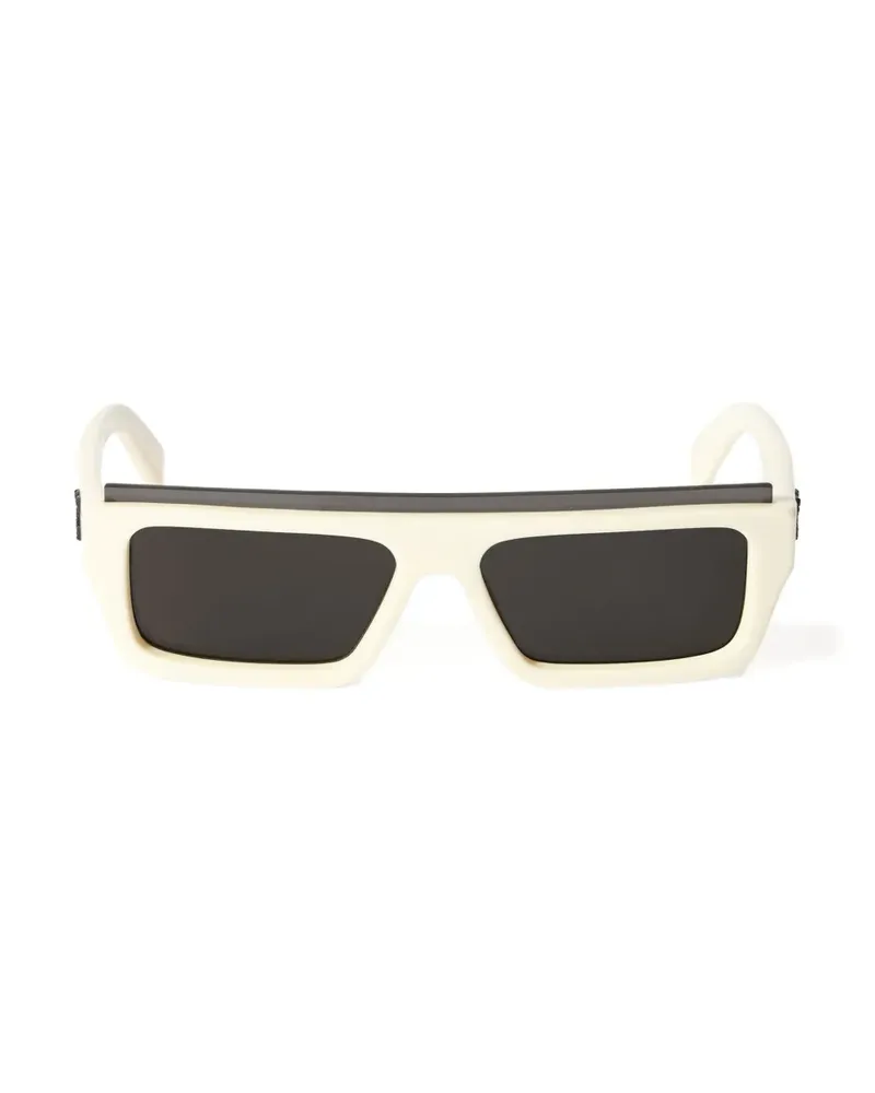 OFF-WHITE Elizabeth S rectangle-frame sunglasses - Weiß Weiß