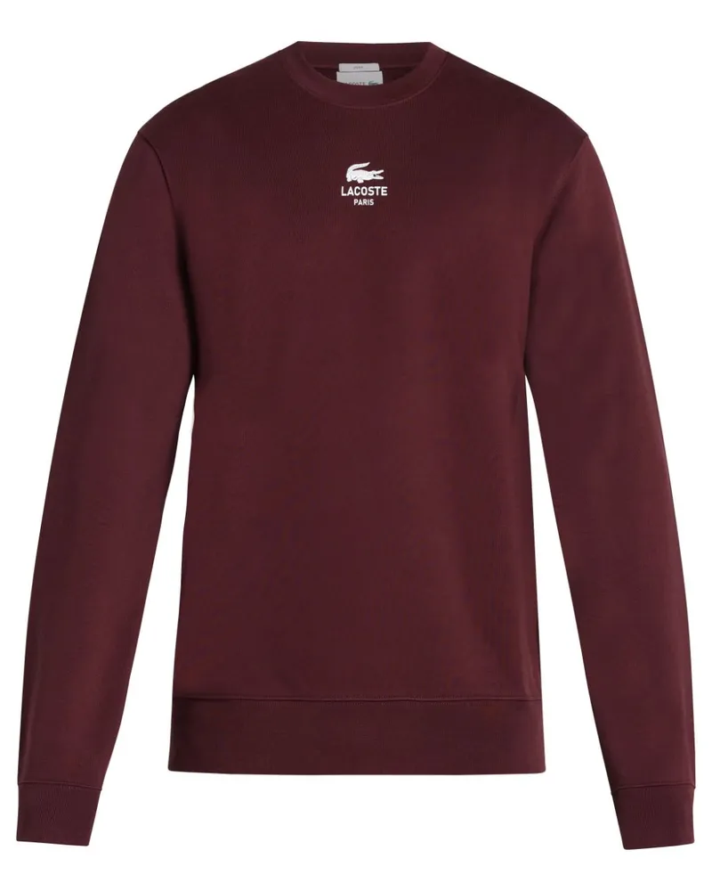 Lacoste Sweatshirt mit Logo-Print - Rot Rot