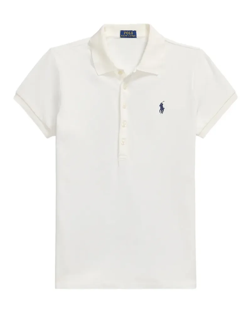 Ralph Lauren Poloshirt mit Logo-Stickerei - Weiß Weiß